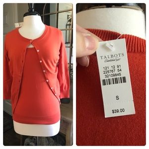 NWT Talbots cardigan set, small